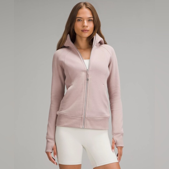 lululemon athletica Jackets & Blazers - Lululemon Full-Zip Hoodie Light Pink Womens Size 6